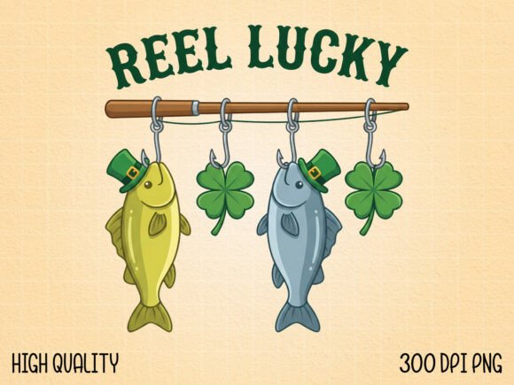 Download St Patrick’s Day Fishing Shamrock PNG - Shamrock Collection
