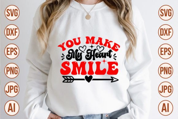 Download You Make My Heart Smile Retro Designs - Heart Collection