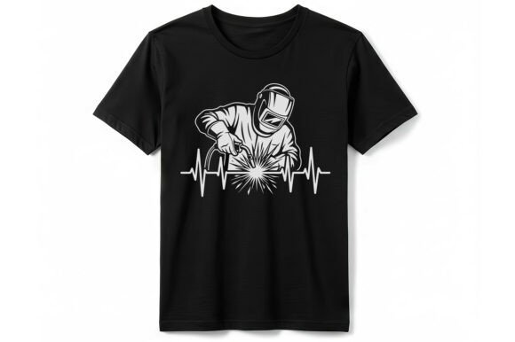 Download Welder Heartbeat Graphic T-shirt - Heart Collection