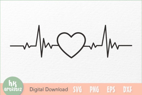 Download Love Heartbeat SVG - Heart Collection