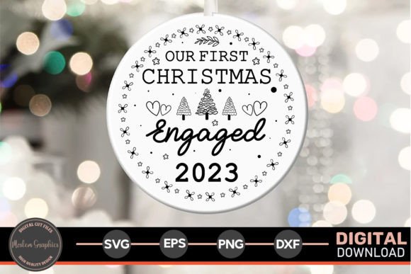 Download Our First Christmas Engaged 2023 SVG - Engaged Collection