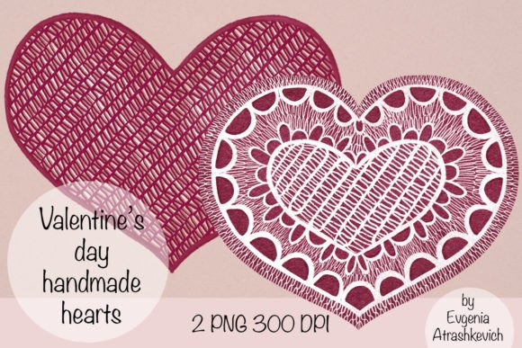 Download Valentine Day Handmade Heart Clipart Set - Heart Collection
