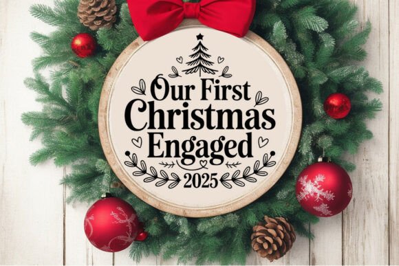 Download Our First Christmas Engaged 2025 SVG - Engaged Collection