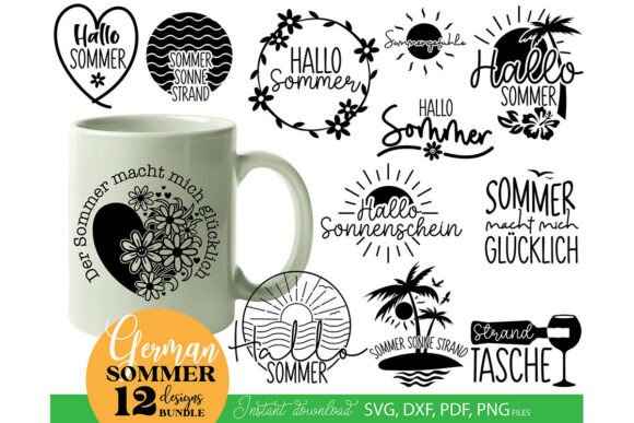 Download German Summer SVG Bundle: Beach Vacation - Summer svg Collection