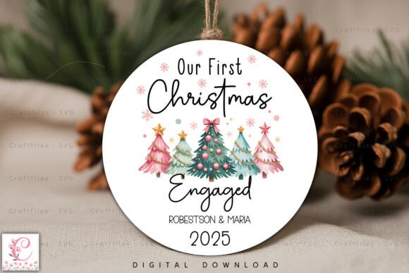 Download Our First Christmas Engaged 2025 PNG - Engaged Collection