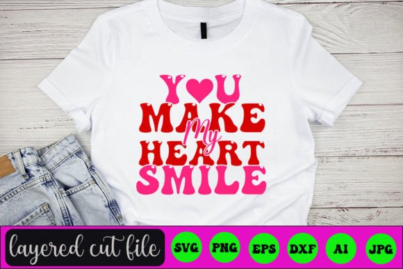 Download You Make My Heart Smile RETRO SVG - Heart Collection