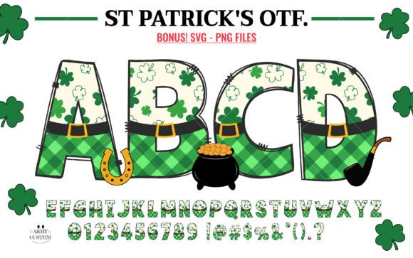 Download St. Patrick's Shamrock Plaid - Shamrock Collection