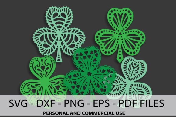 Download Shamrocks Intricate SVG - Shamrock Collection
