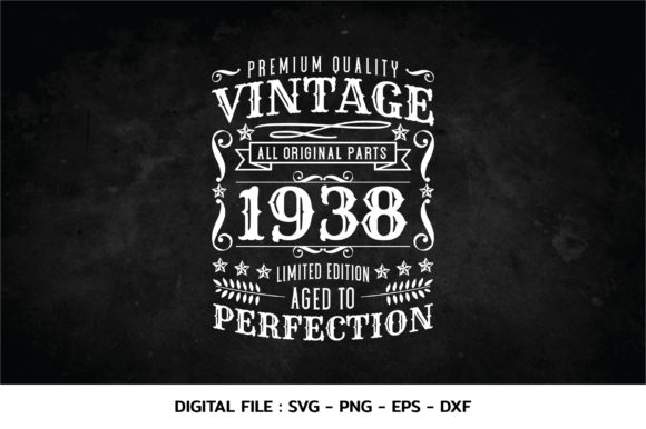 Download Birthday Vintage 1938 Svg - Premium Resources