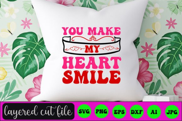 Download You Make My Heart Smile RETRO SVG - Heart Collection